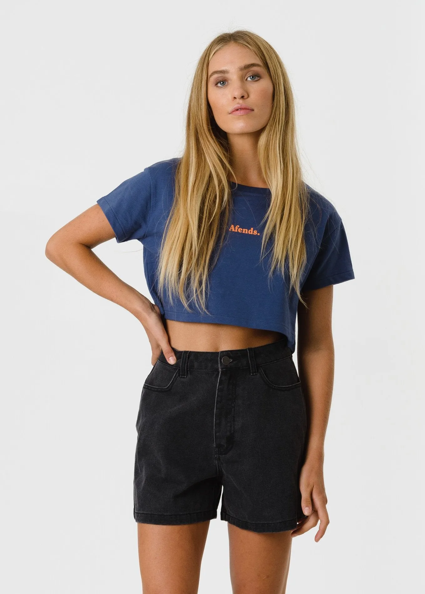 Afends Womens Seventy Threes - Denim Short