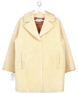 ASOS Cream Faux Fur Coat UK 8