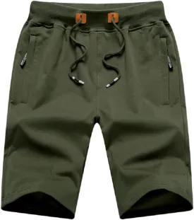 MO GOOD Mens Casual Shorts Workout Fashion Comfy Camo Shorts Breathable Big and Tall Shorts