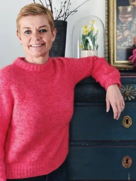 Novice sweater by PetiteKnit, No 1   Silk Mohair knitting kit