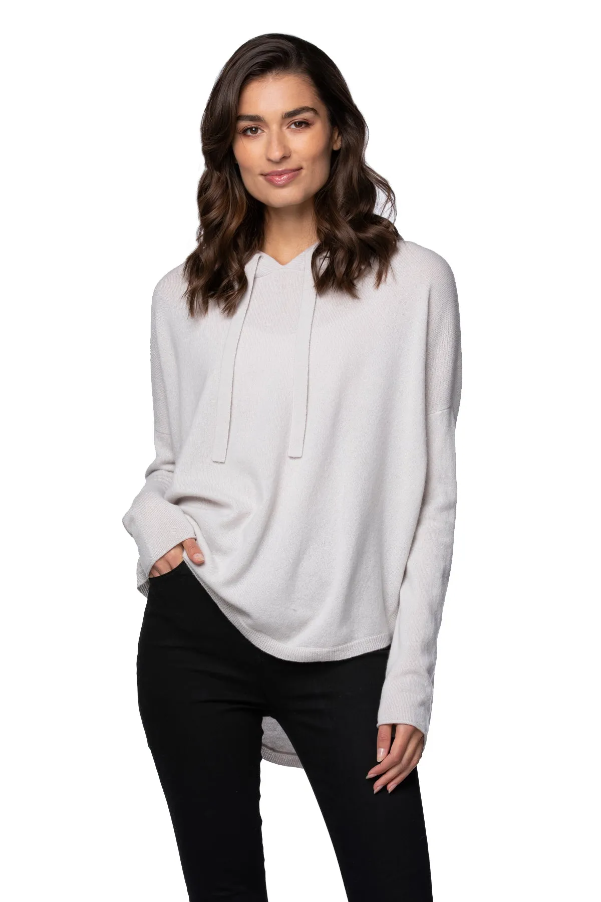 Quinn Washable 100% Cashmere Hoodie Sweater