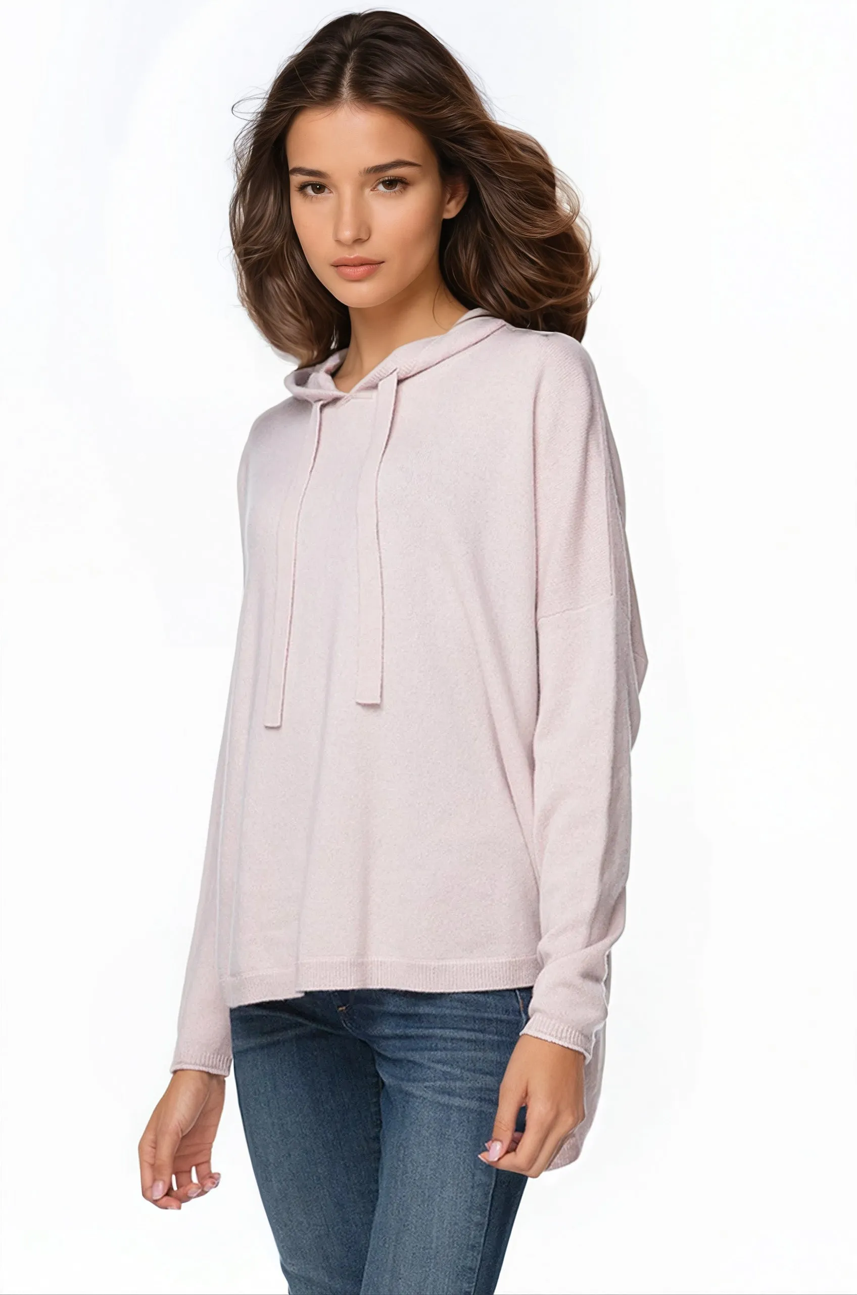 Quinn Washable 100% Cashmere Hoodie Sweater