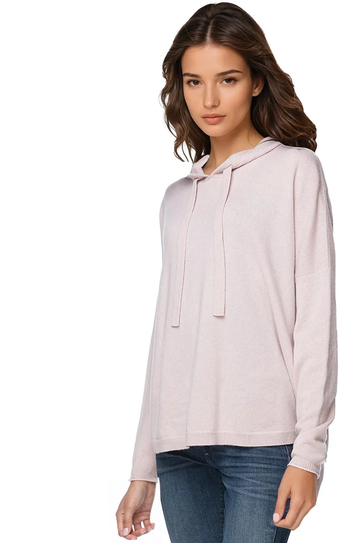 Quinn Washable 100% Cashmere Hoodie Sweater