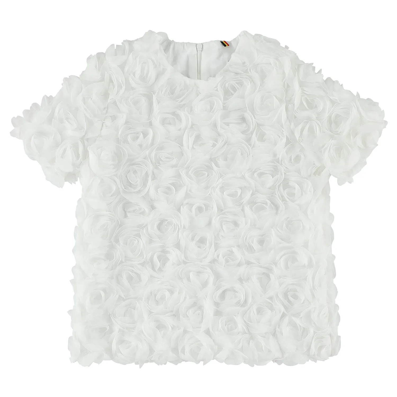 Rose Appliqué Blouse
